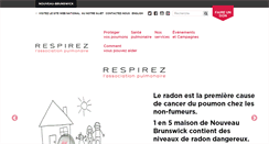 Desktop Screenshot of nb.poumon.ca